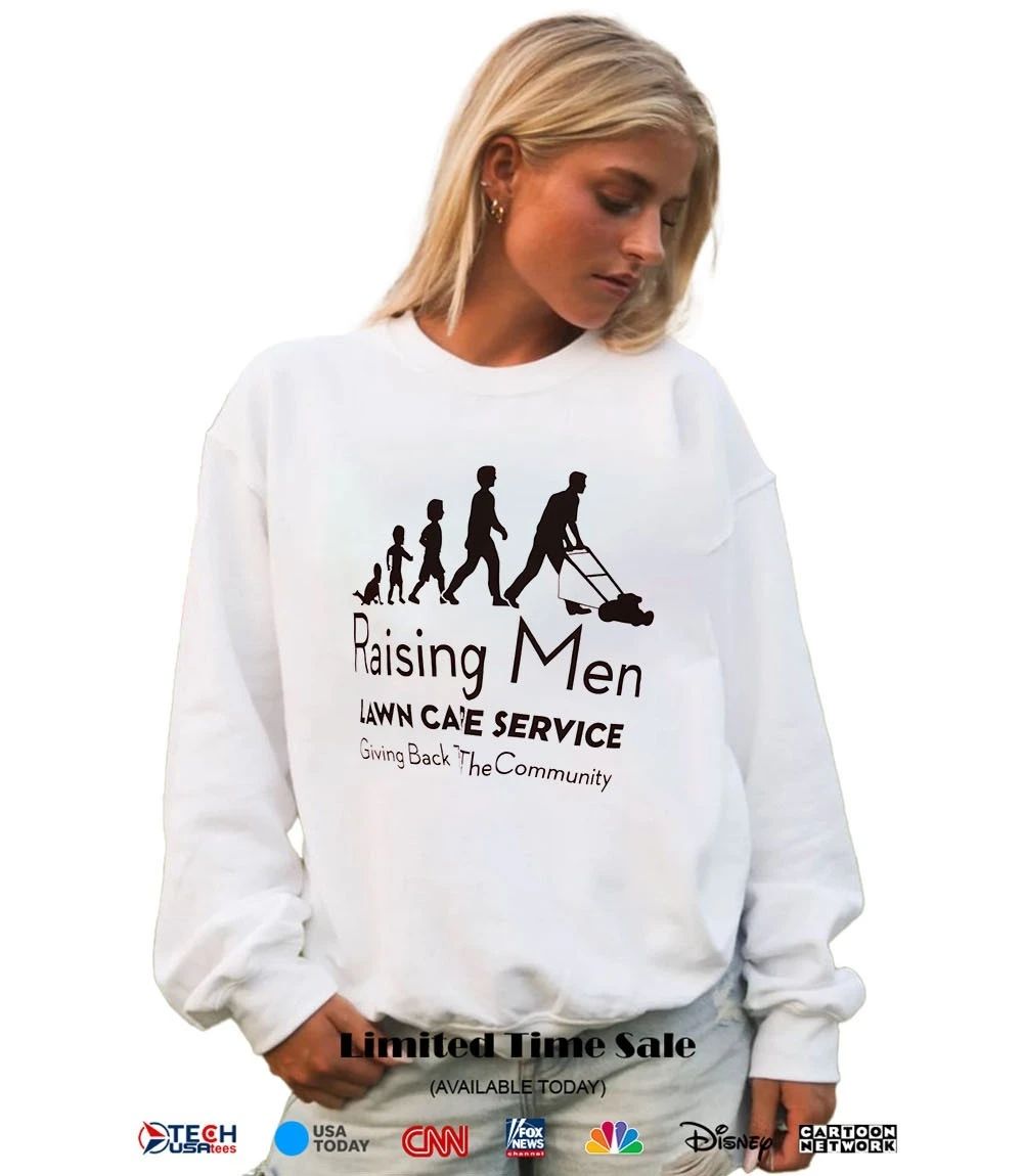 Raising Men Lawn Care Service giving back the community shirt