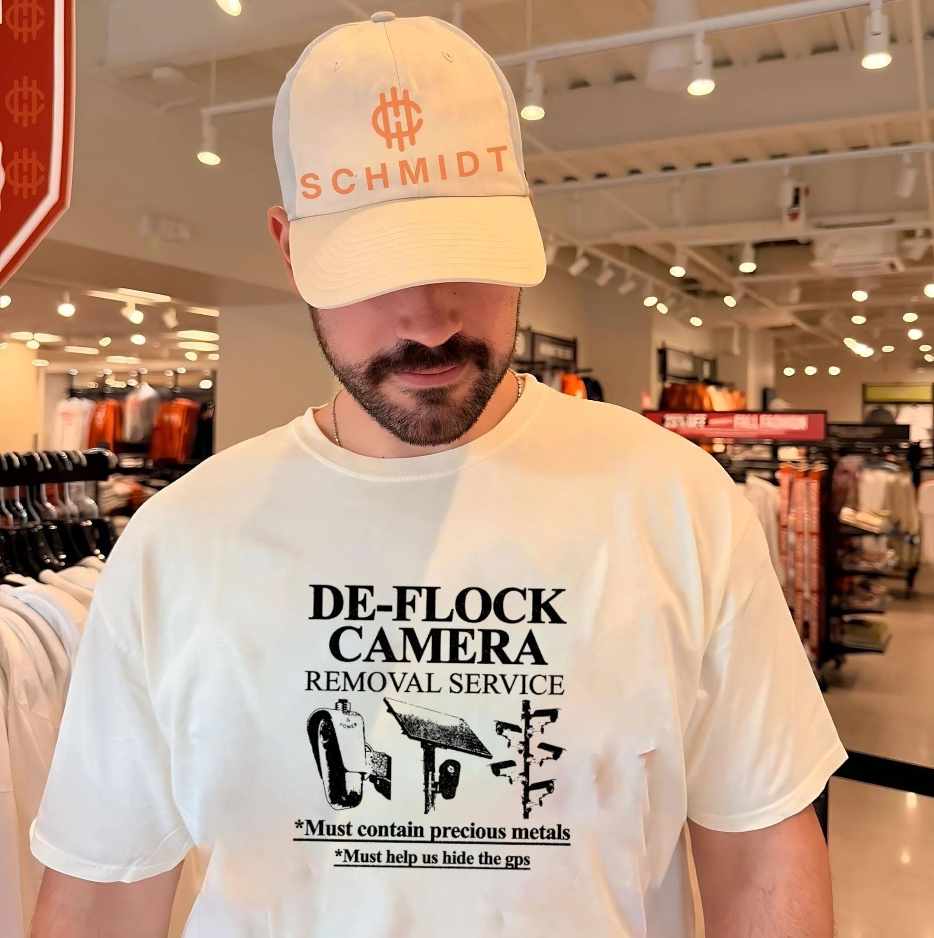 De-Flock Camera Removal Service surveillance shirt