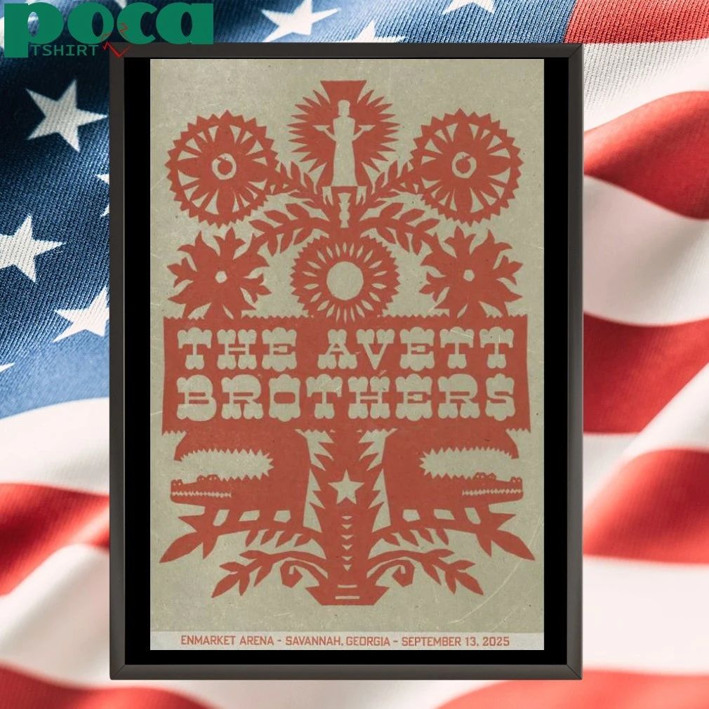 The Avett Brothers At Enmarket Arena On Sep 13 2025 Poster T-shirt