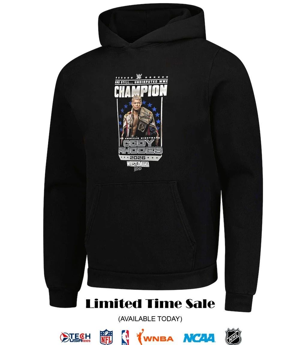 Cody Rhodes WrestleMania 42 Winner 2026 Champion shirt
