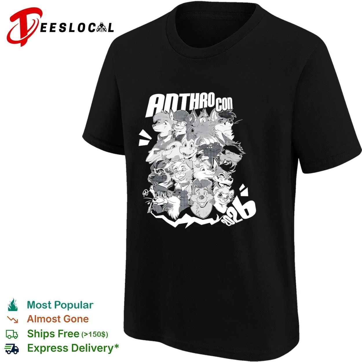 Anthro Con 2026 furry fandom convention T-shirt
