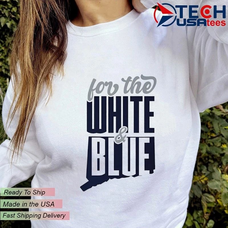 UConn Huskies for the white and blue T-shirt