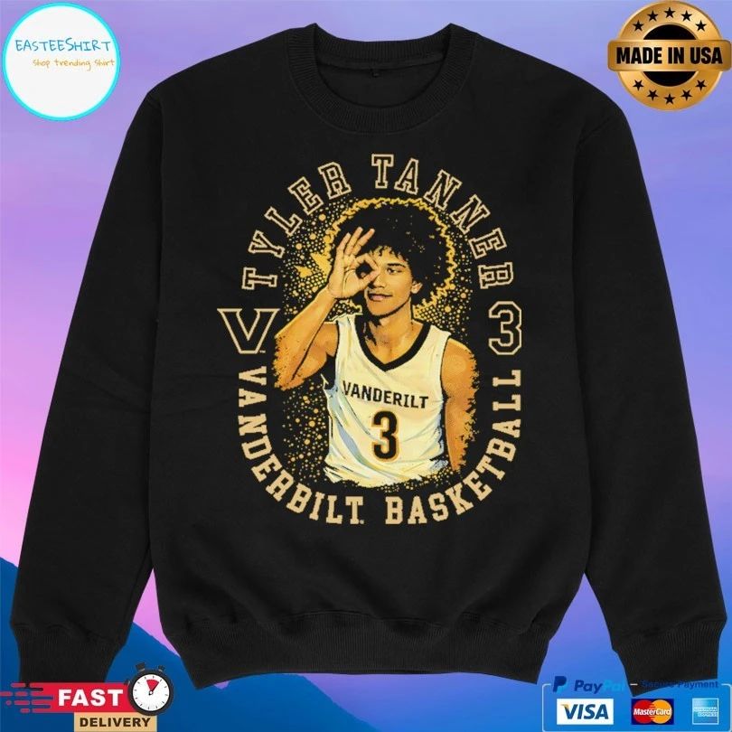 Tyler Tanner 3 Vanderbilt Commodores Basketball T-shirts