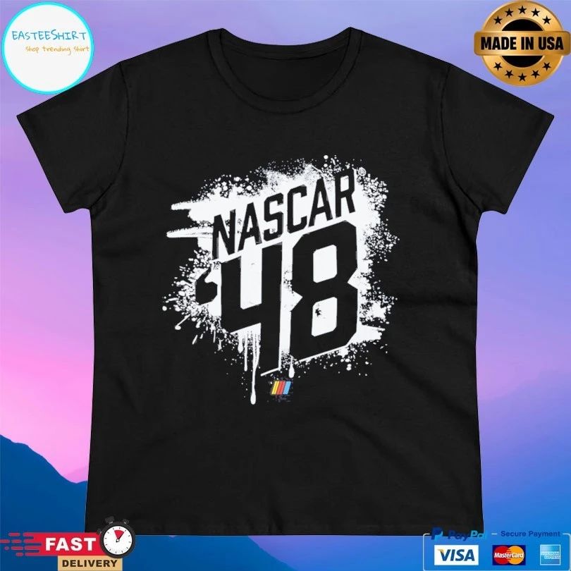 NASCAR Merchandise Classic Ink Black #48 Splash Graphic T-shirts