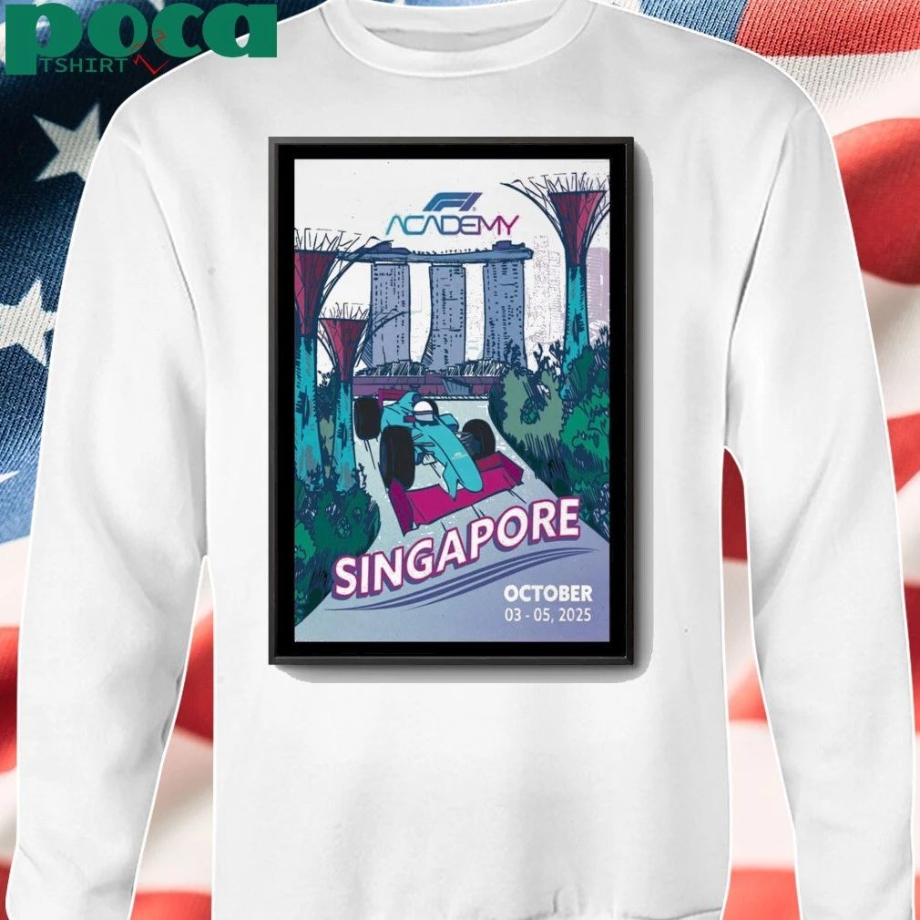 Singapore 2025 Formula One Academy Calendar Poster shirt