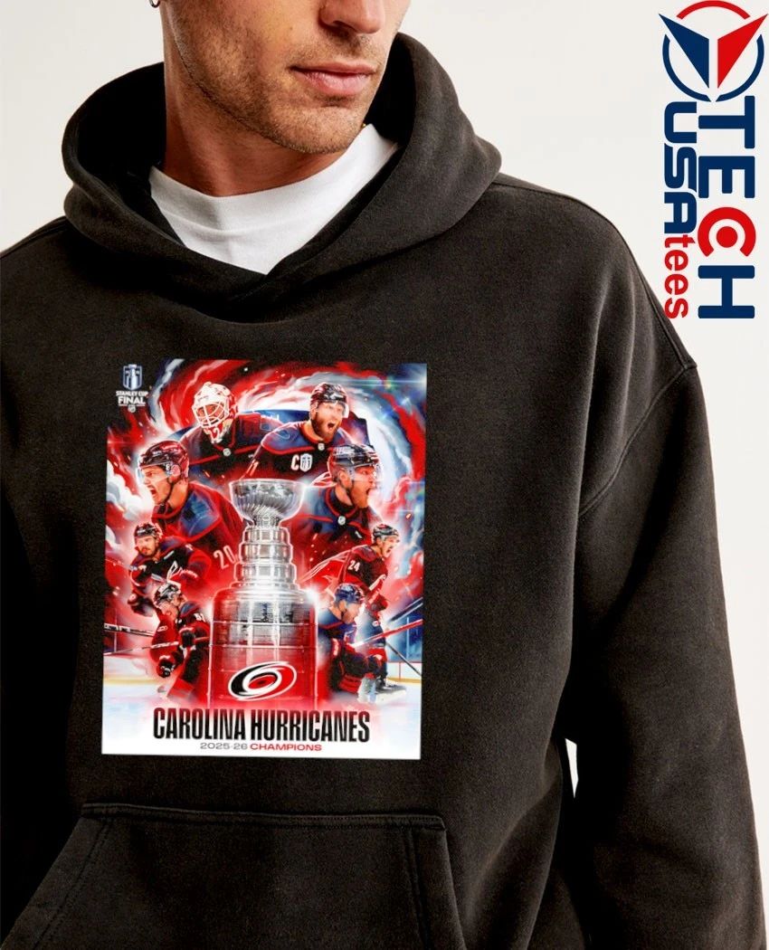 Carolina Hurricanes Hockey 2025-2026 Stanley Cup Champions poster shirt