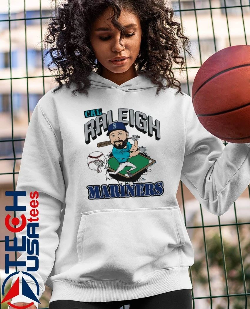 Seattle Mariners Baseball Cal Raleigh caricature shirt