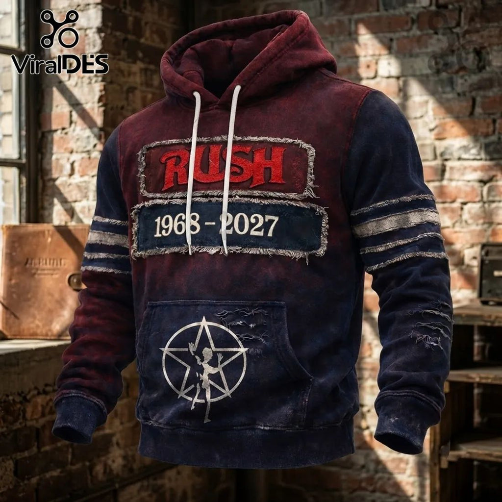 Rush 1968-2027 Starman Pullover Hoodie