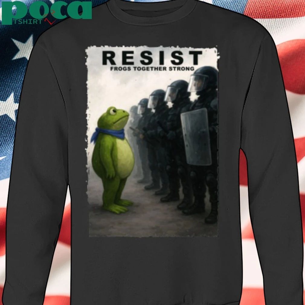 Portland Frog Resist Frogs Together Strong T-shirt