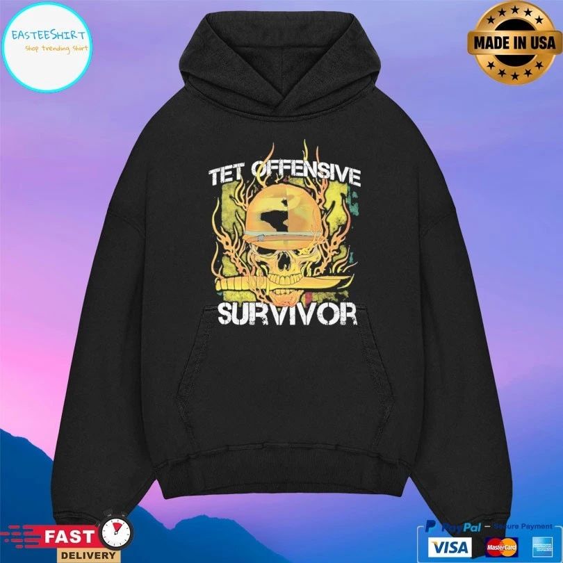 Tet Offensive Survivor Skull Veteran T-shirt