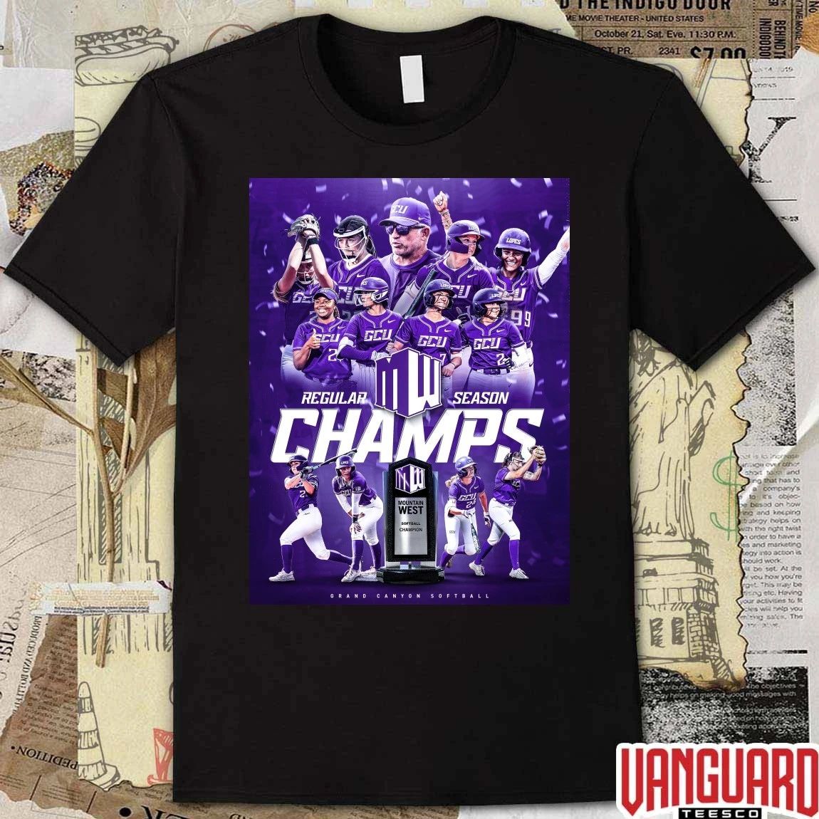 Grand Canyon University Softball 2026 Mountain West Regular Season Championship Poster t-shirt