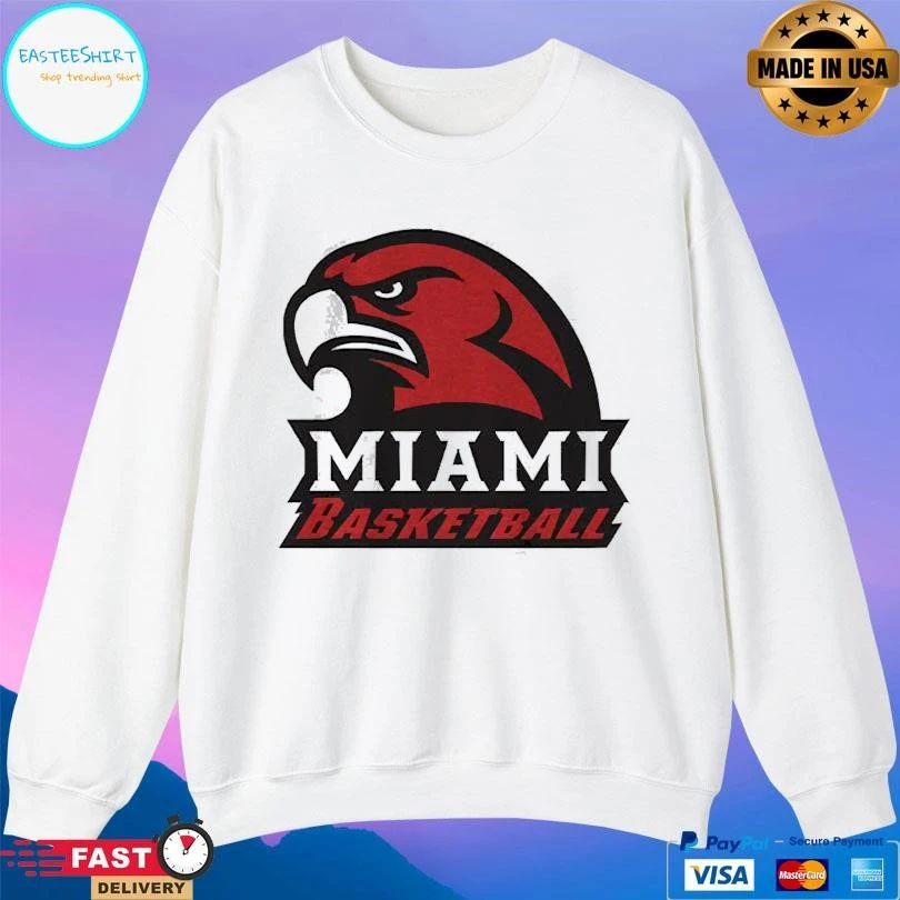 Miami Redhawks Oh Basketball Logo T-shirts