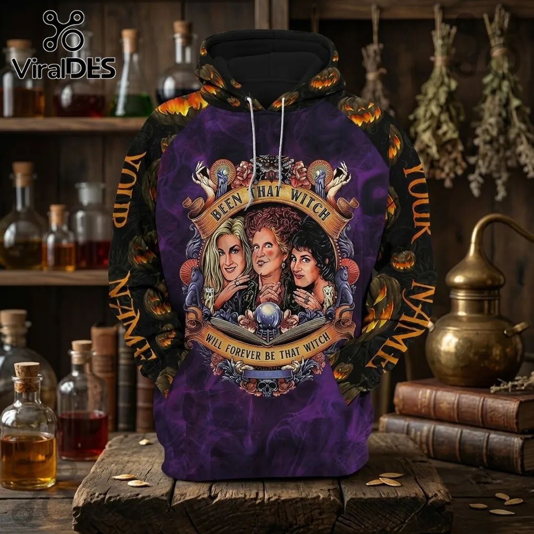 Hocus Pocus Sanderson Sisters Purple Halloween Hoodie
