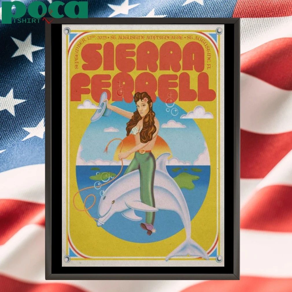 Sierra Ferrell Sep 12 2025 The St. Augustine Amphitheatre Poster T-Shirt