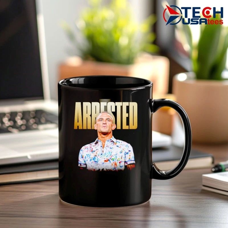 Arrested UFC legend Dustin Poirier mugshot shirt