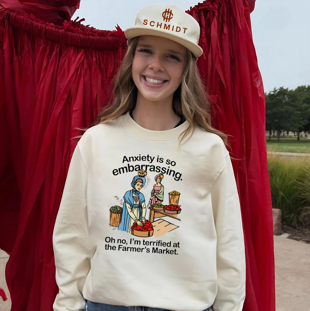 Anxiety Is So Embarrassing Terrified at the Farmer’s Market shirt