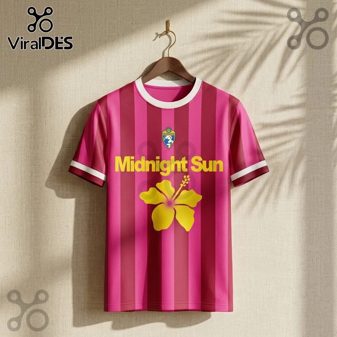 Zara Larsson Midnight Sun 2026 Pink Football Jersey