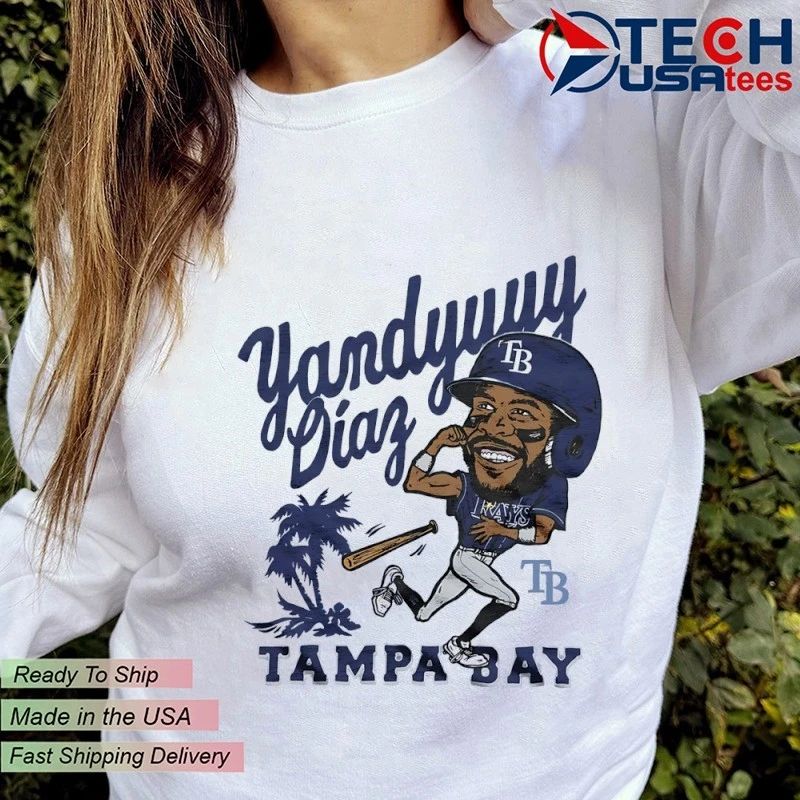 Tampa Bay Rays Yandy Diaz caricature signature shirt