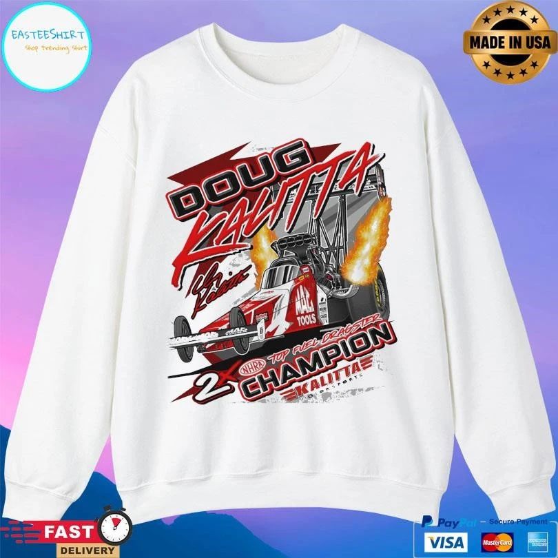 Doug Kalitta Dragster Action 2X Nhra Top Fuel Dragster Champion T-shirts
