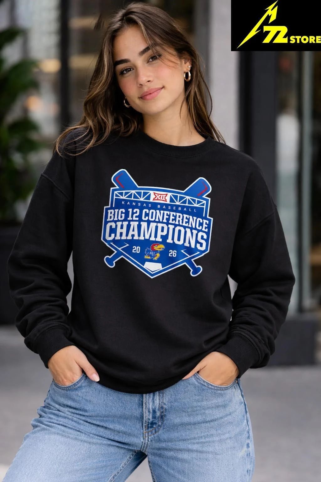 Kansas Jayhawks baseball 2026 Big 12 Champions Shirt