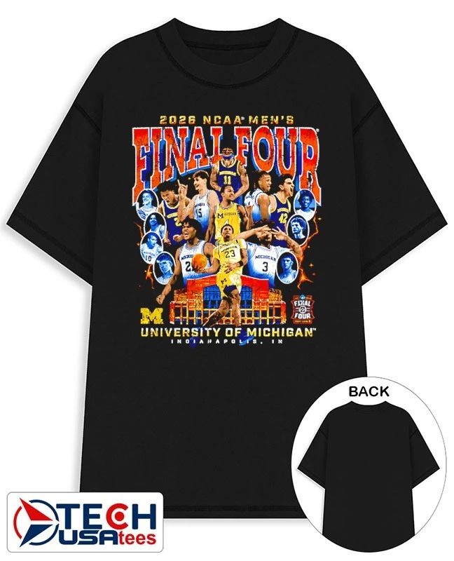 Michigan Wolverines 2026 NCAA Men’s Basketball Final Four graphic vintage shirt