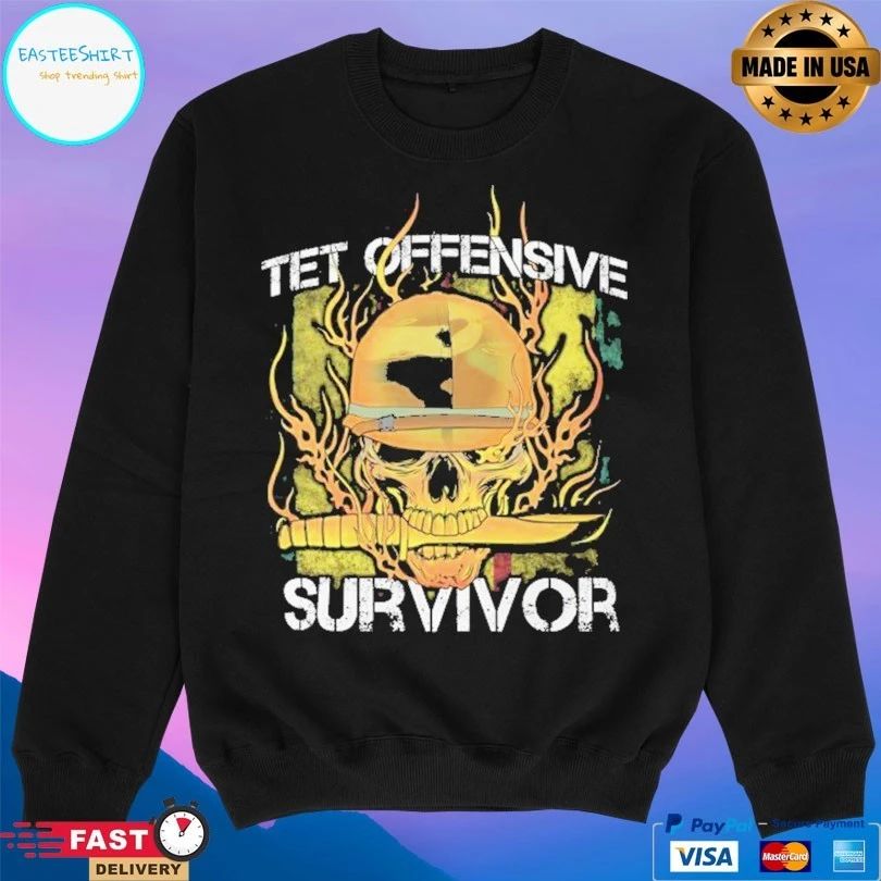 Tet Offensive Survivor Skull Veteran T-shirt