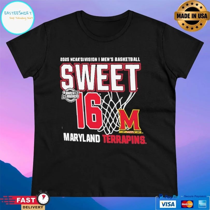 Maryland Terrapins 2026 Ncaa Division I Men’s Basketball Sweet March Madness T-shirt