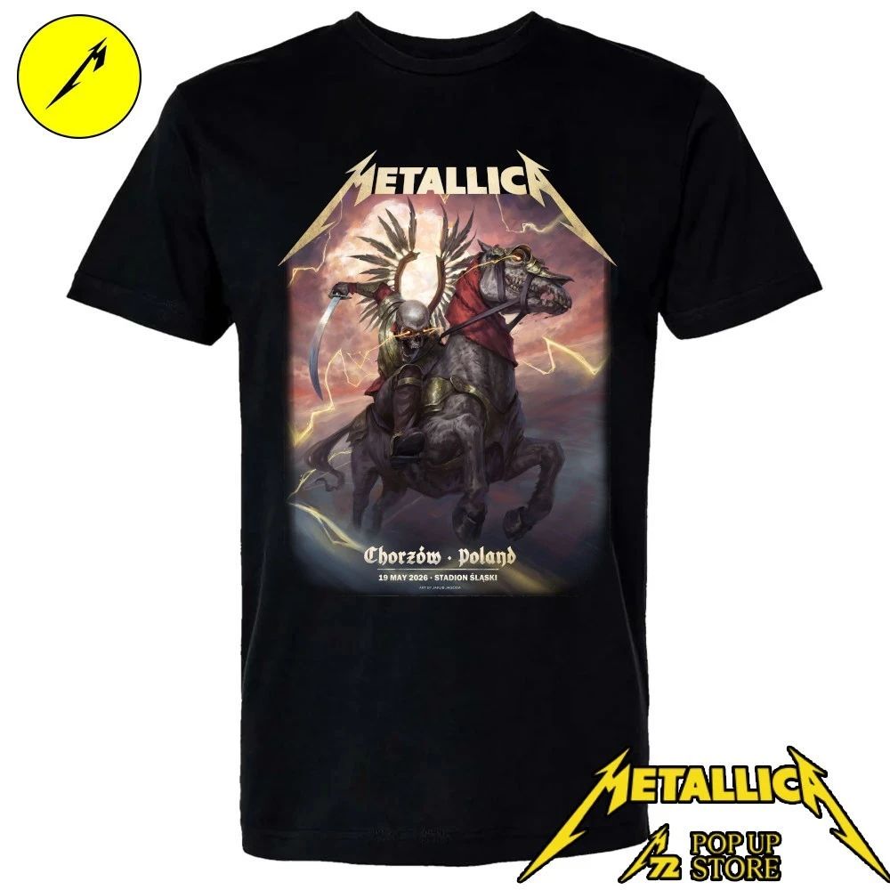 Metallica Chorzów, Poland May 19, 2026 Stadion Śląski Poster by Jakub Jagado Shirt