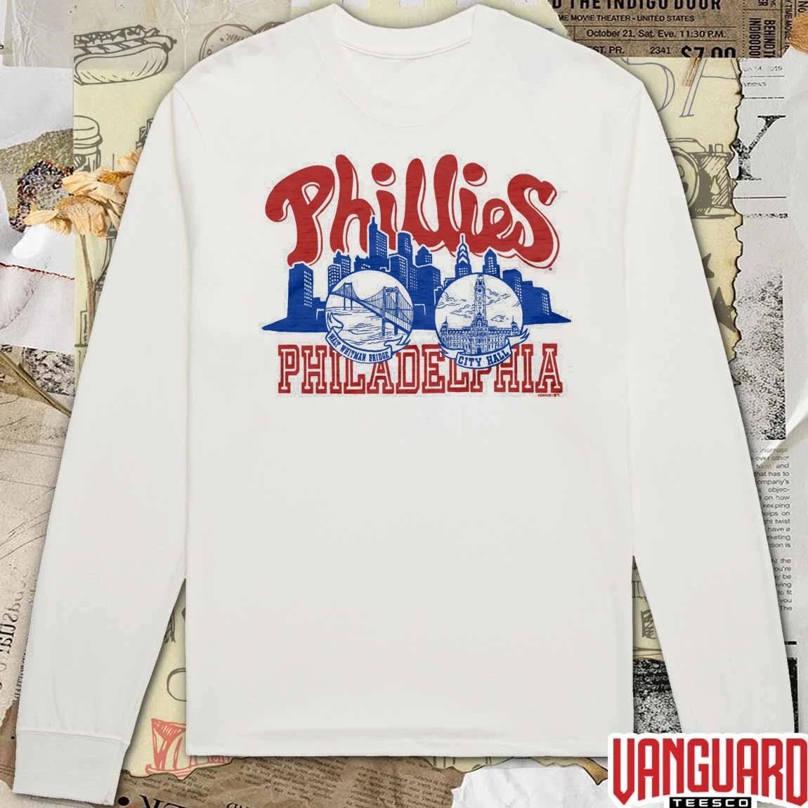 2026 Philadelphia Phillies MLB Walt Whitman Bridge City Hall t-shirt