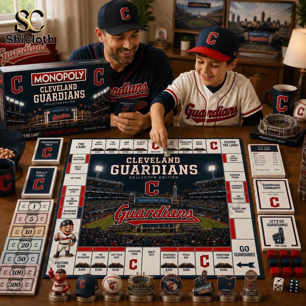Cleveland Guardians Collector’s Edition Monopoly Board Game
