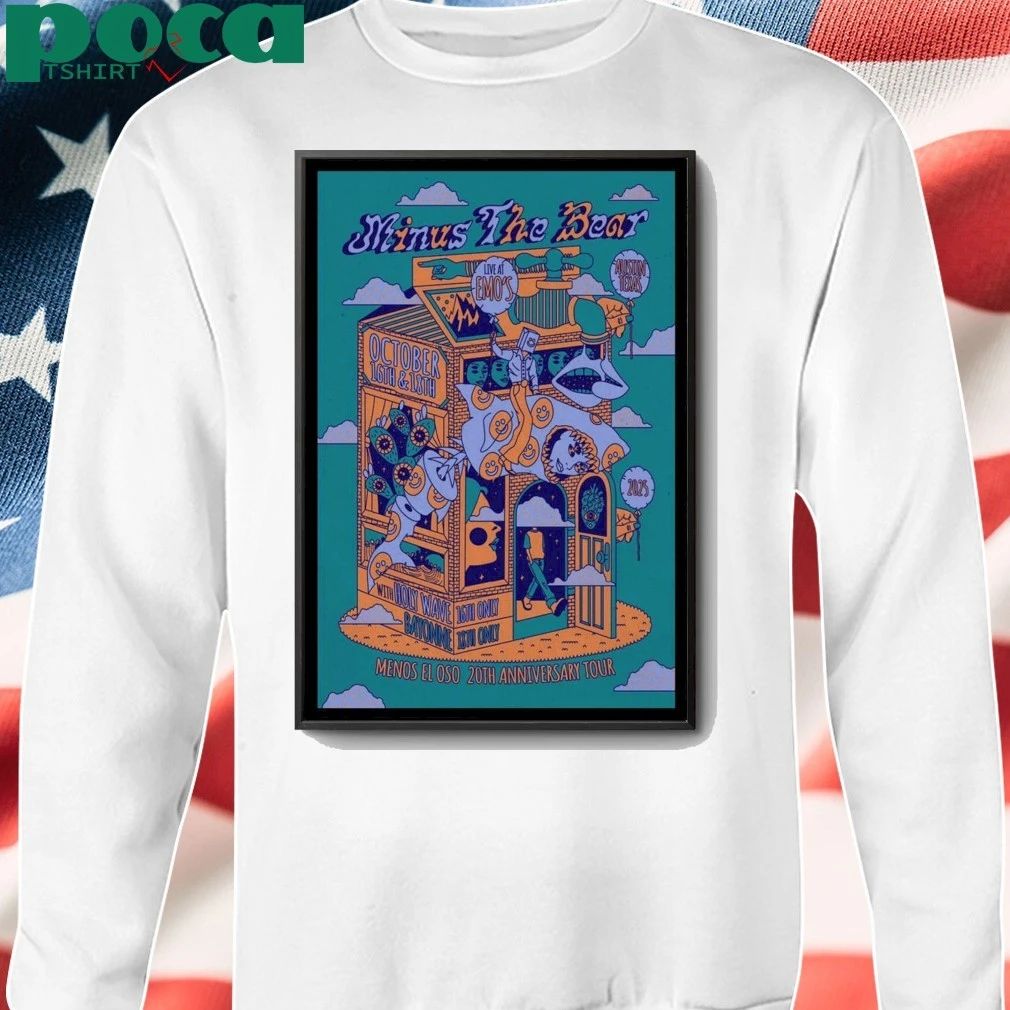 Minus the Bear Menos El Oso 20th Anniversary Tour at Emo’s Austin Poster shirt