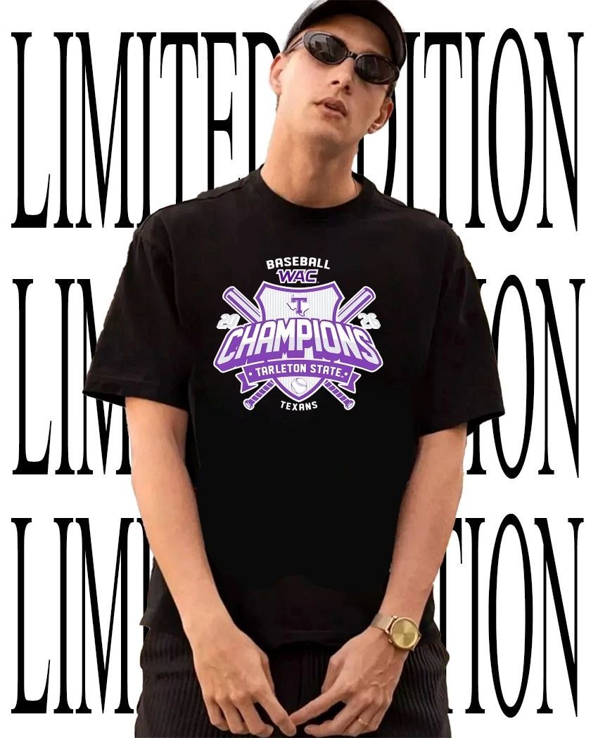 Tarleton State Baseball WAC Champions 2026 Texans shirt