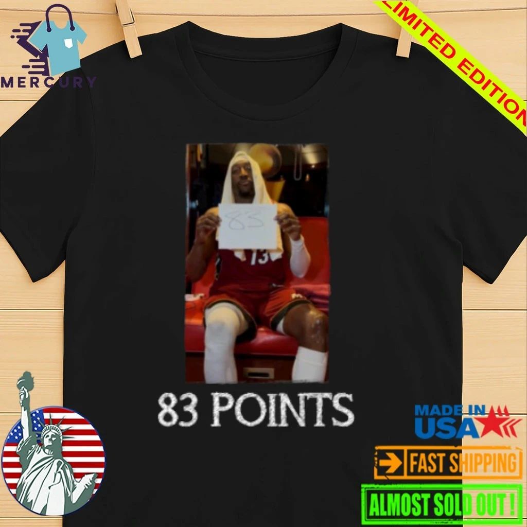 He’s On Fire Bam Adebayo 83 Points Game Shirt