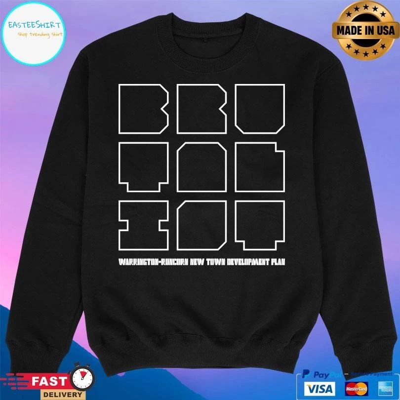 Brutalist Warrington-Runcorn New Town Development Plan T-shirts