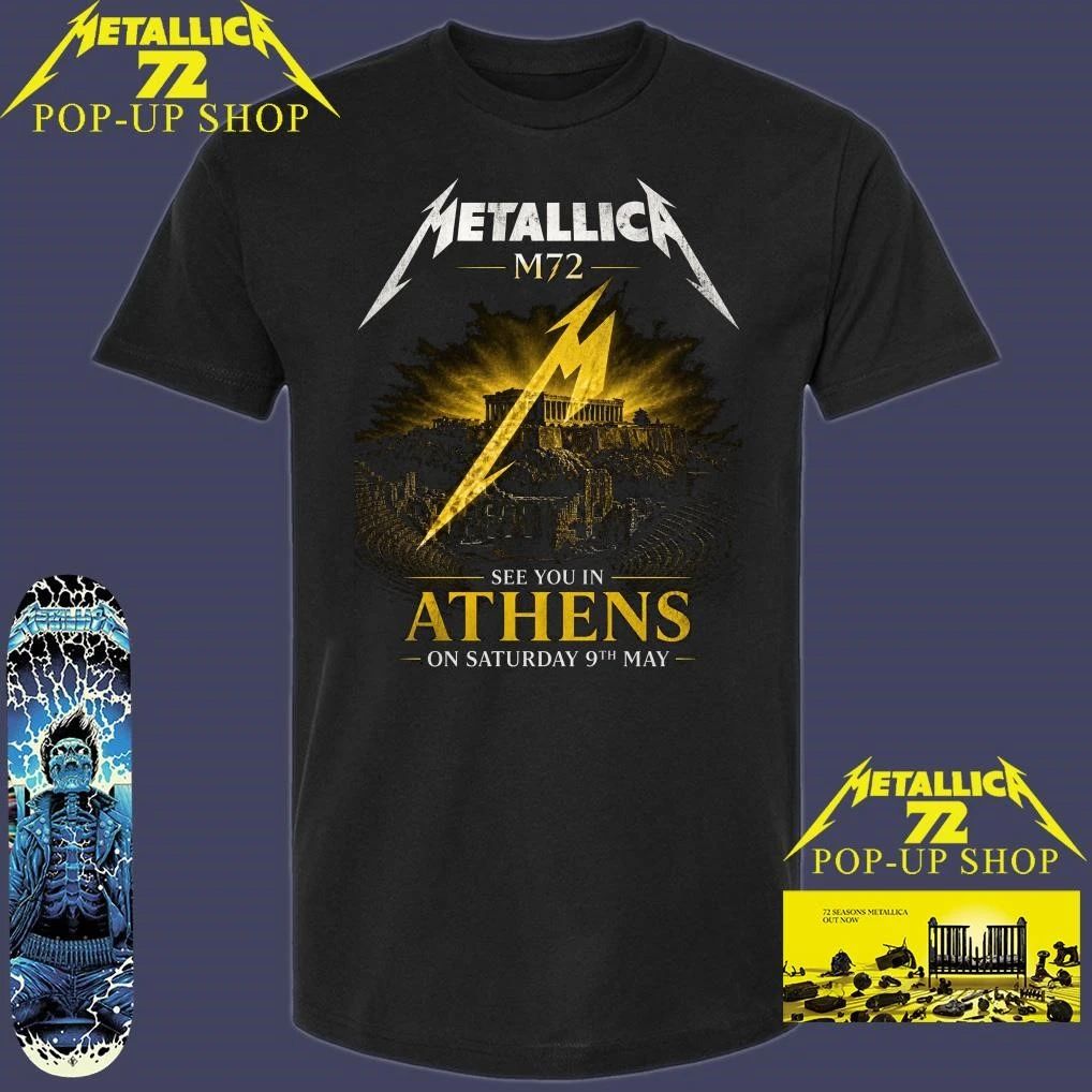Metallica M72 See You In Athens On Saturday 9th May Shirt
