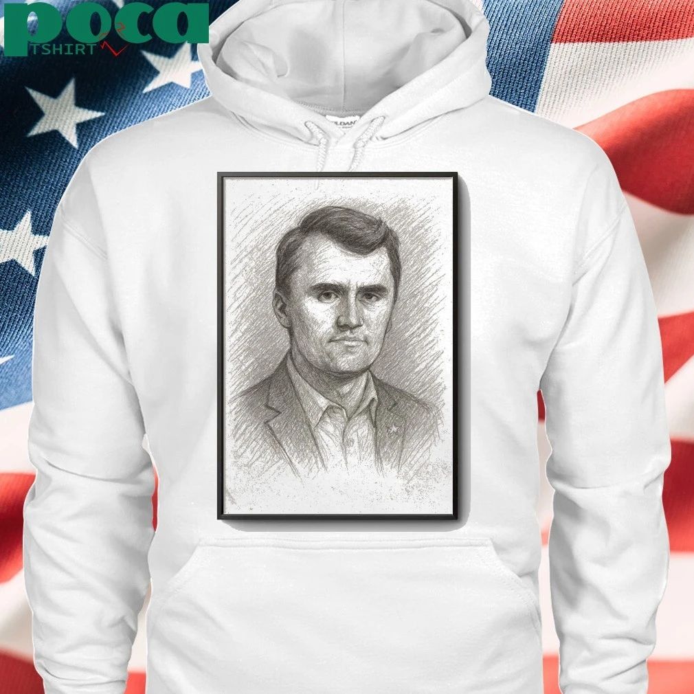 Charlie Kirk Memorial Sketch Art Poster 2025 shirt
