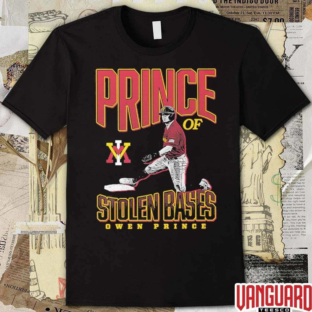 Owen Prince Prince of Stolen Bases VMI Keydets Baseball t-shirt