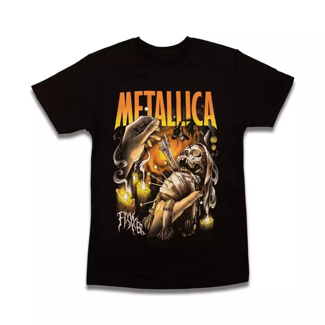 Metallica Fixxxer Poster Art T-Shirt – ReLoad Heavy Metal Band Graphic Tee – Black Cotton Rock Merchandise