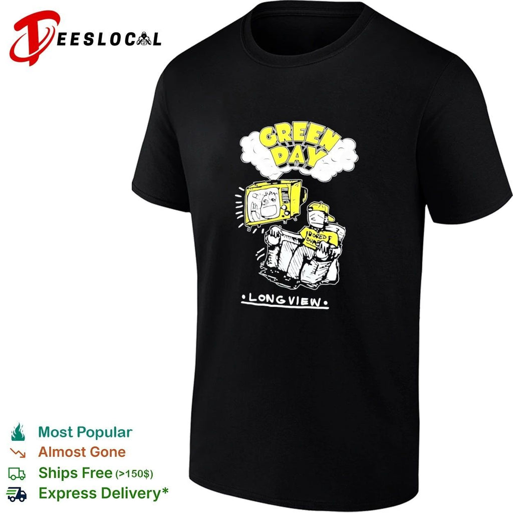 Green Day Long View Bored Out of My Mind T-shirt