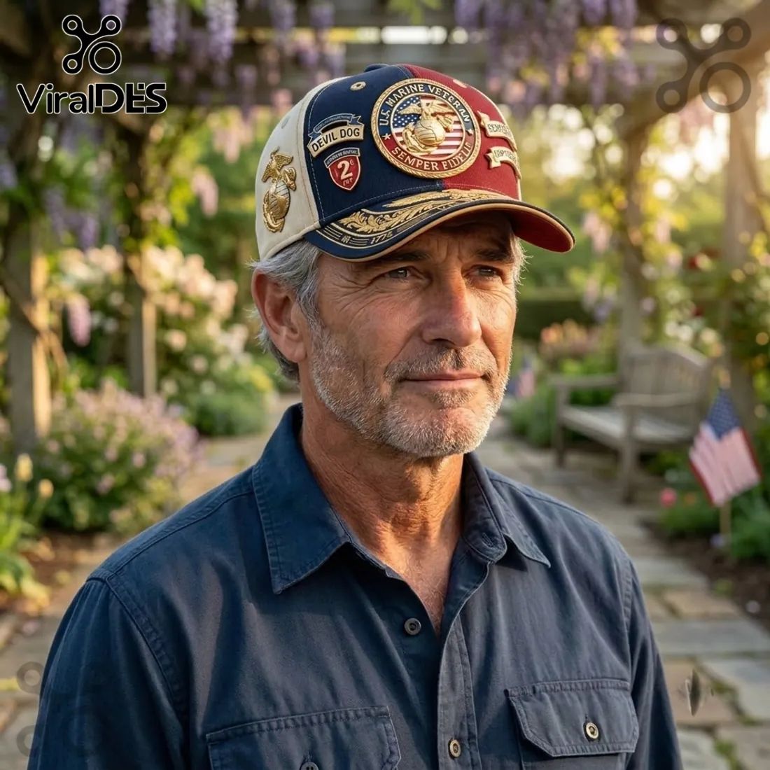 US Marine Corps Veteran Semper Fidelis Baseball Cap