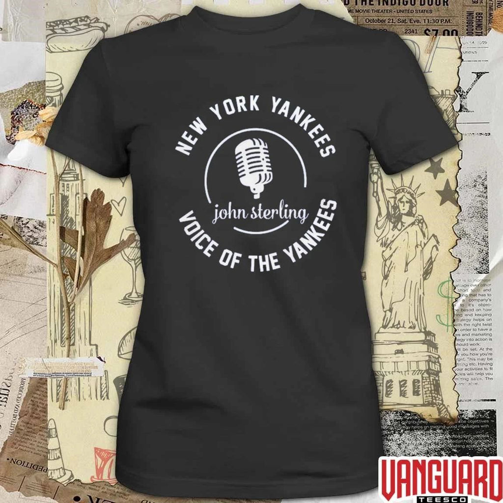 New York Yankees John Sterling 1938 2026 Voice Of The Yankees Radio Legend t-shirt