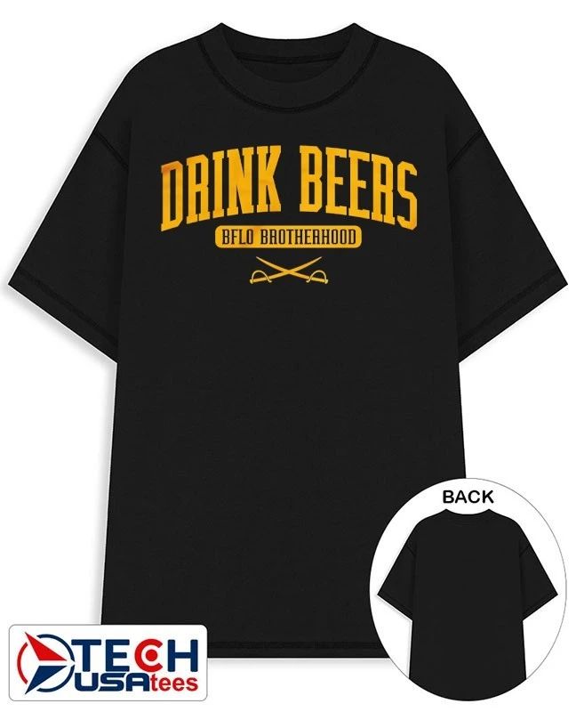 Buffalo Sabres drink beers BFLO Brotherhood shirt