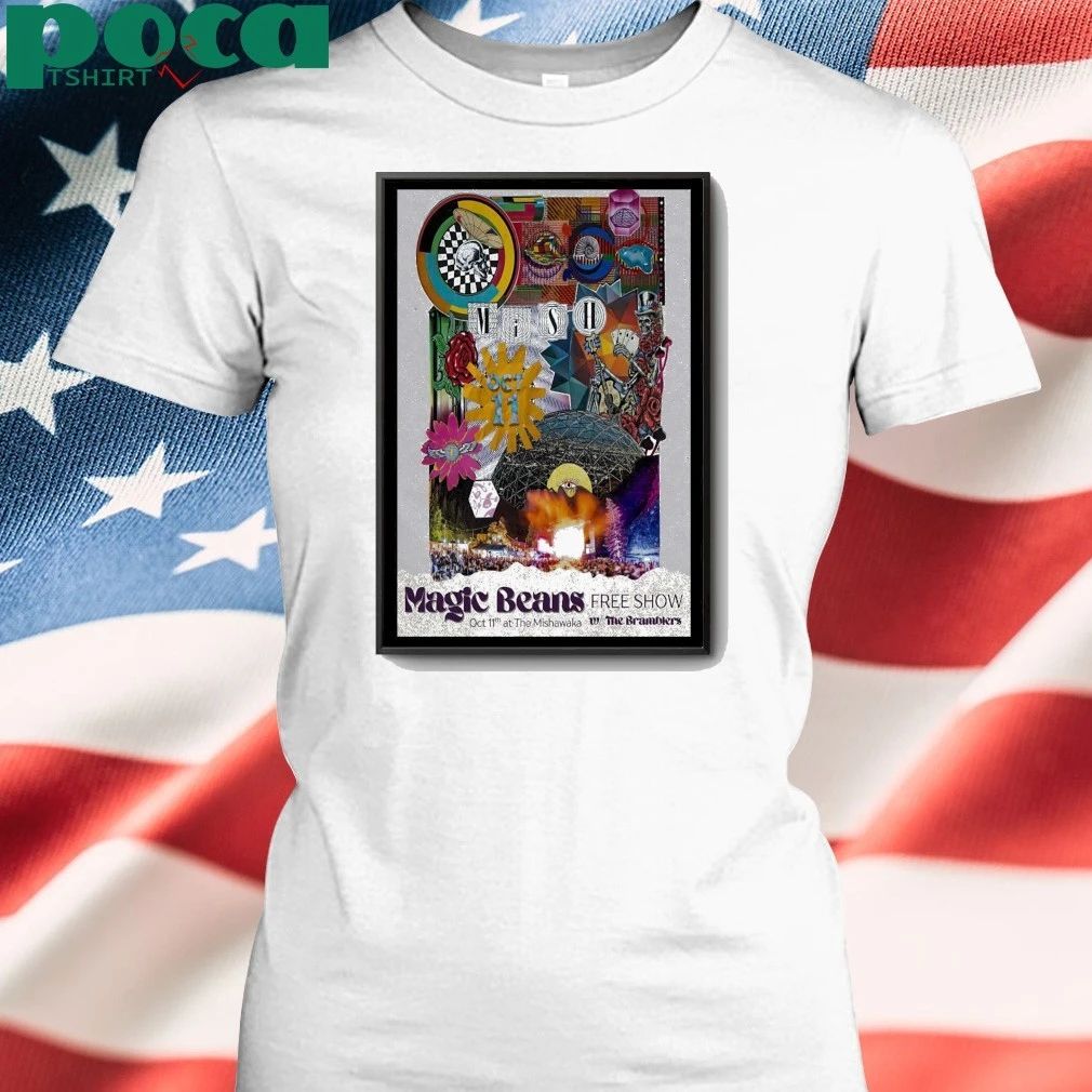 Original Magic Beans Oct 11 2025 At the Mishawaka Amphitheatre in Bellvue CO Poster shirt