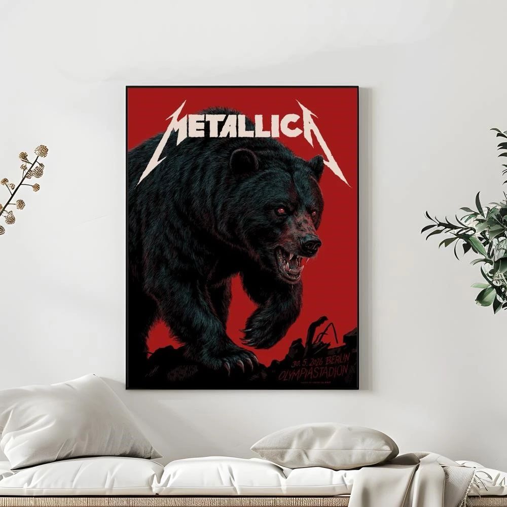 Metallica Konzert Poster Berlin 2026 Bären Motiv Philip Janta Art