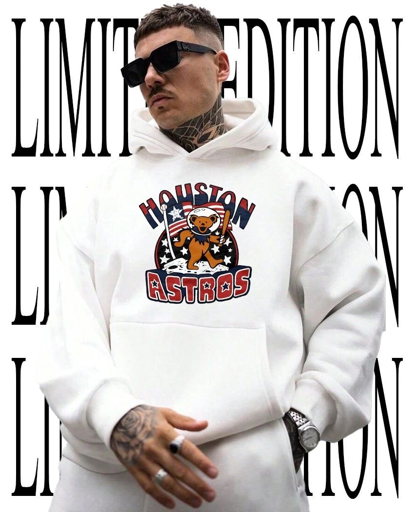 Houston Astros Grateful Bear Dancing Astronaut Baseball shirt