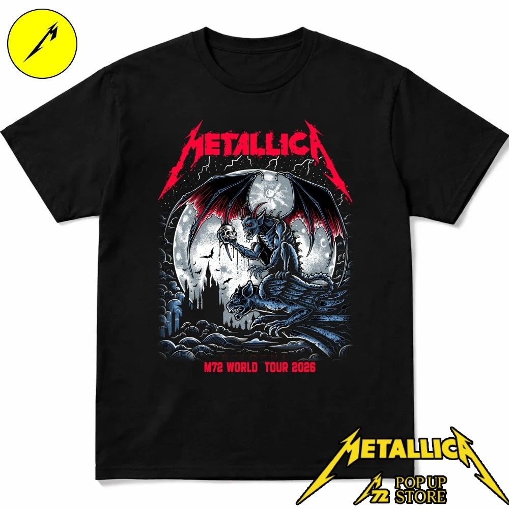 Metallica Pop-Up Store Bologna 2026 – Maglietta Limited Edition Gargoyle Art