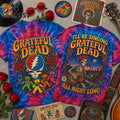 Grateful Dead All Night Long Tie Dye T-Shirt