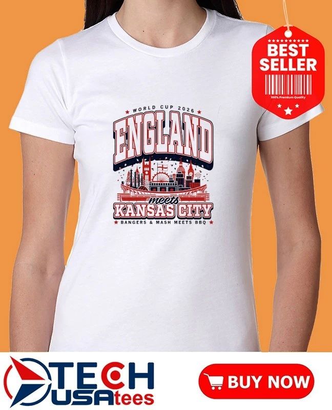 The England meets Kansas City World Cup 2026 shirt