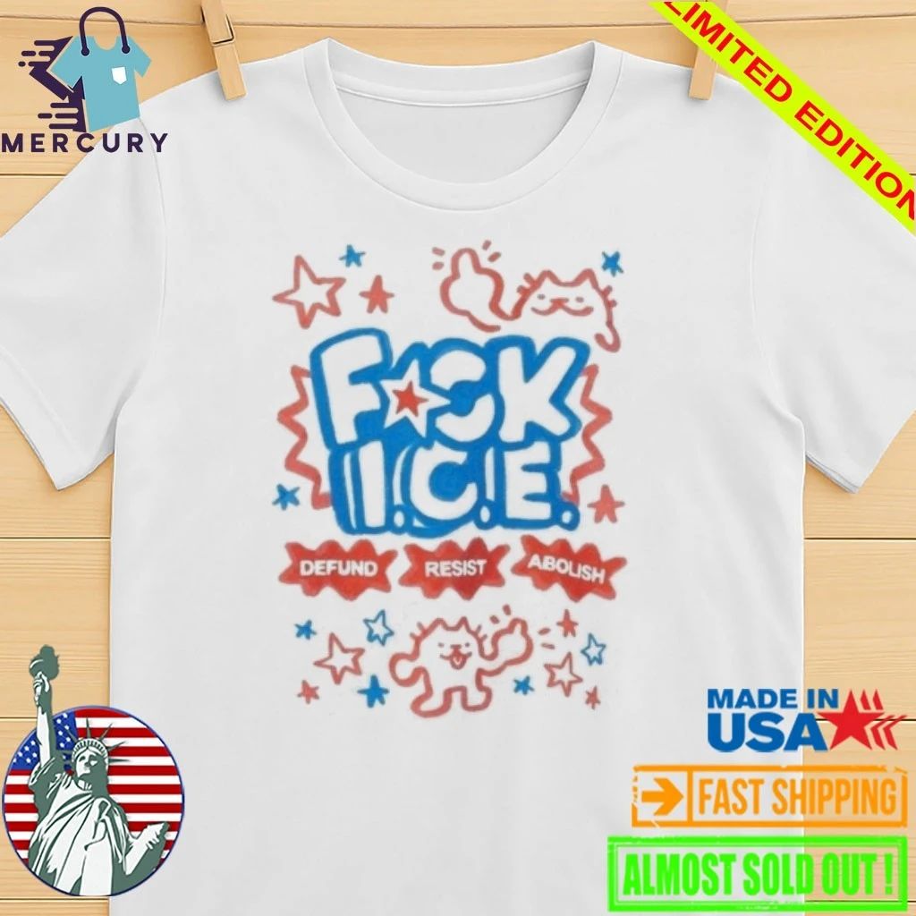 Cat Abolish Ice Defund Resist Protest Shirt