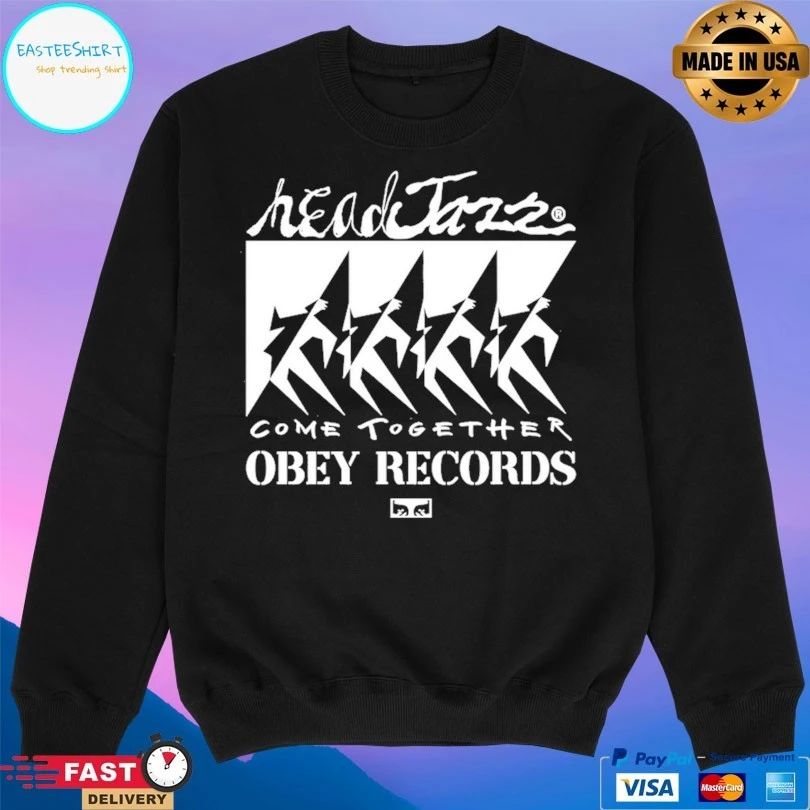 Head Jazz Come Together Obey Records T-shirt